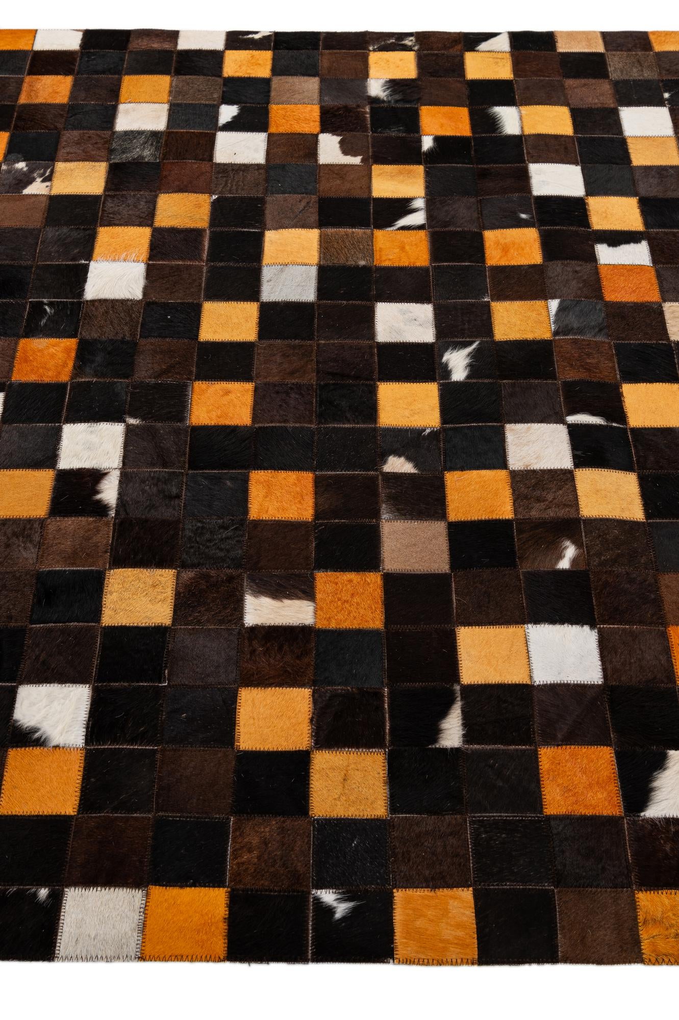 5' 2 x 8' Cowhide - Patchwork Rug