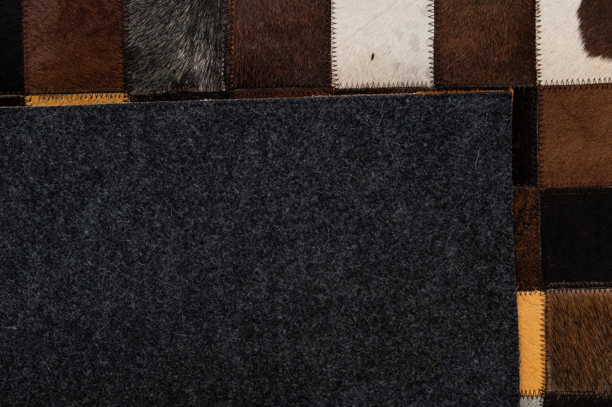 5' 2 x 8' Cowhide - Patchwork Rug