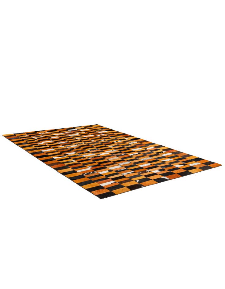 Detail image of 5' 1 x 7' 11 Cowhide - Patchwork Rug