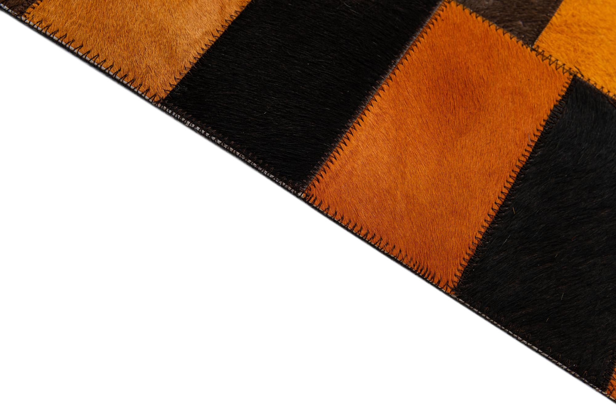 5' 1 x 7' 11 Cowhide - Patchwork Rug