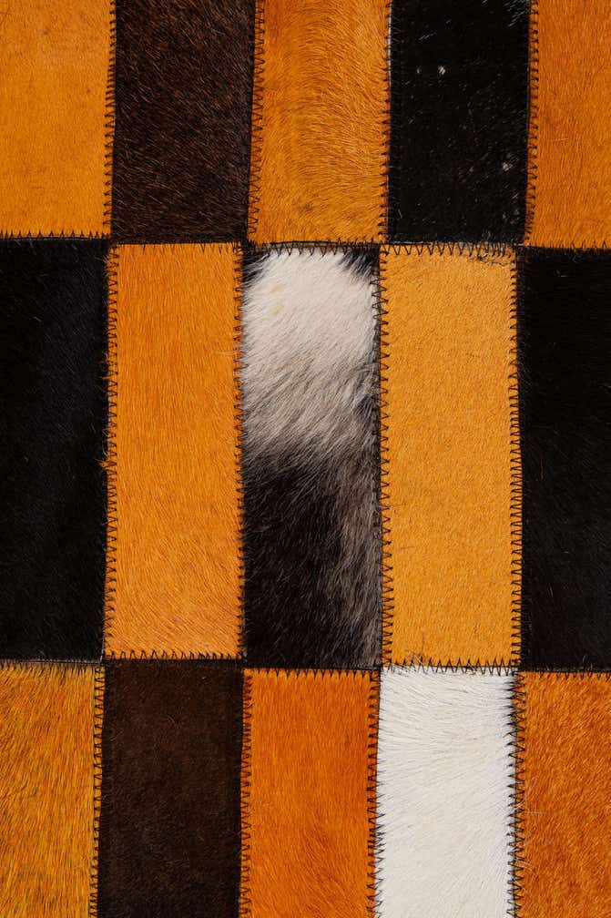 5' 1 x 7' 11 Cowhide - Patchwork Rug