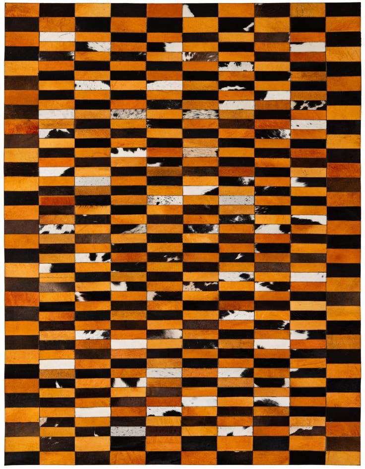 Detail image of 5' 1 x 7' 11 Cowhide - Patchwork Rug