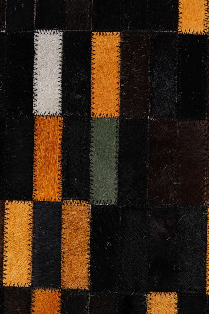 5' 2 x 7' 11 Cowhide - Patchwork Rug