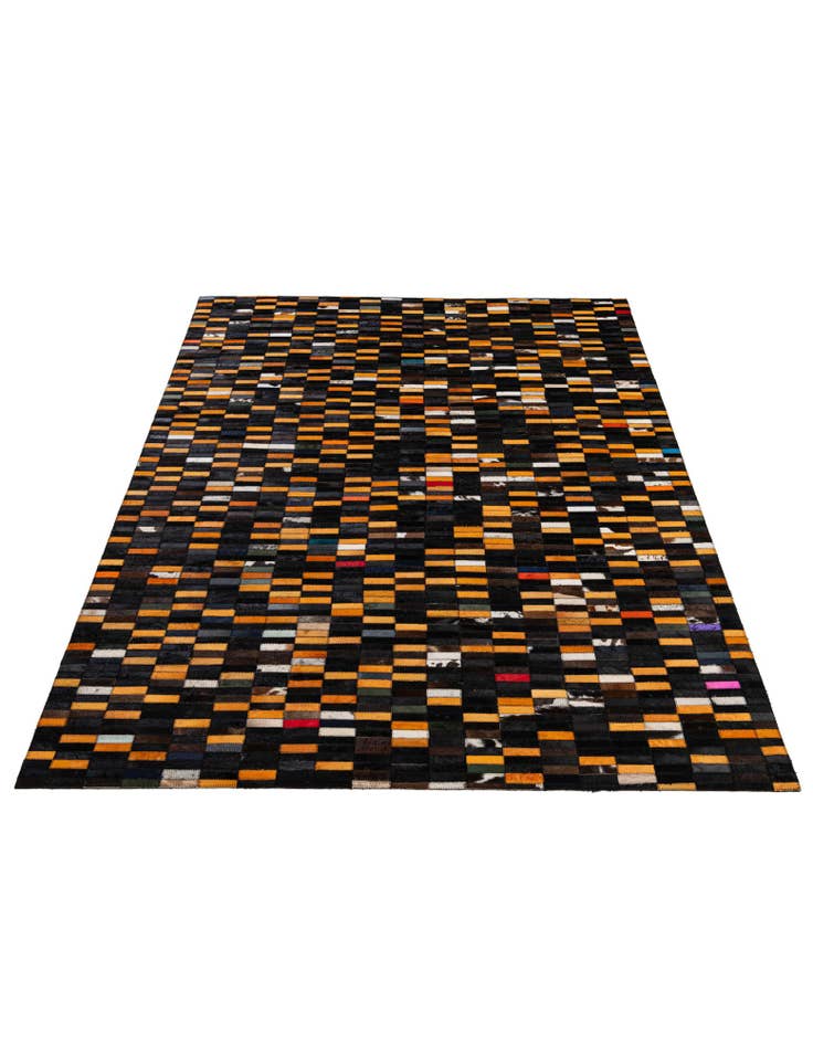 Detail image of 5' 2 x 8' Cowhide - Patchwork Rug