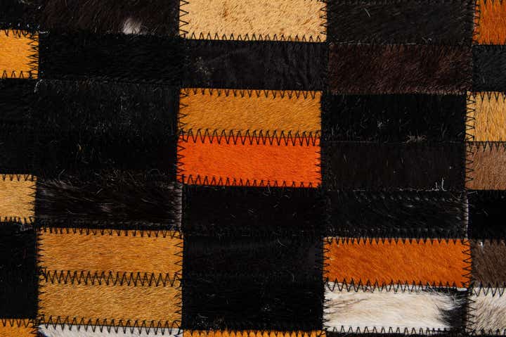 5' 2 x 8' Cowhide - Patchwork Rug