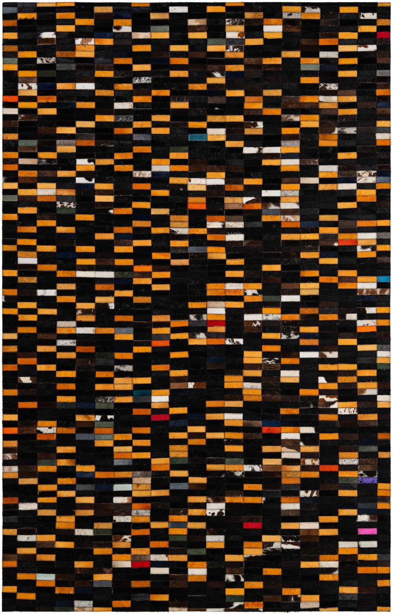 5' 2 x 8' Cowhide - Patchwork Rug