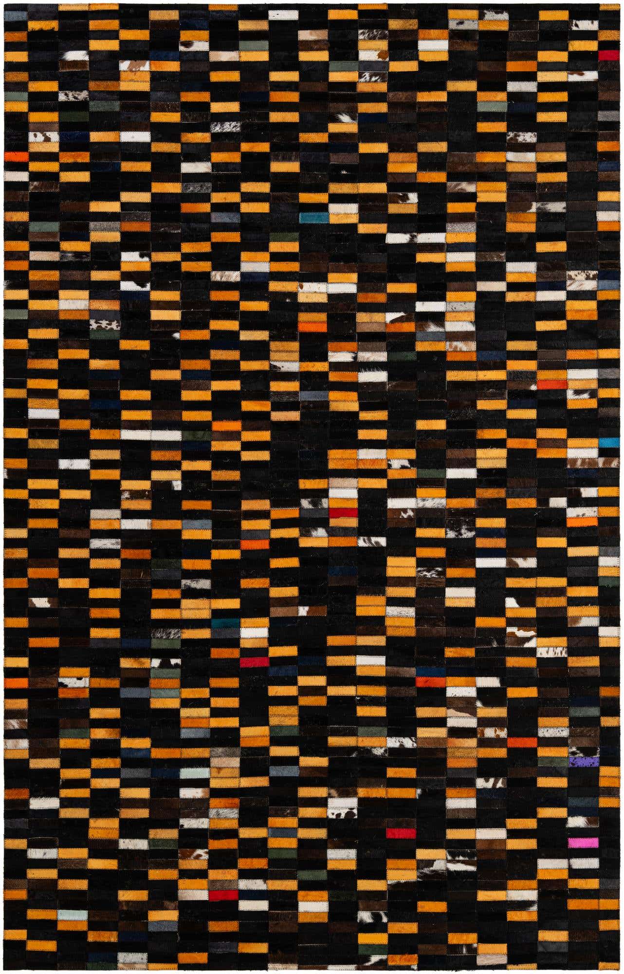 5' 2 x 8' Cowhide - Patchwork Rug