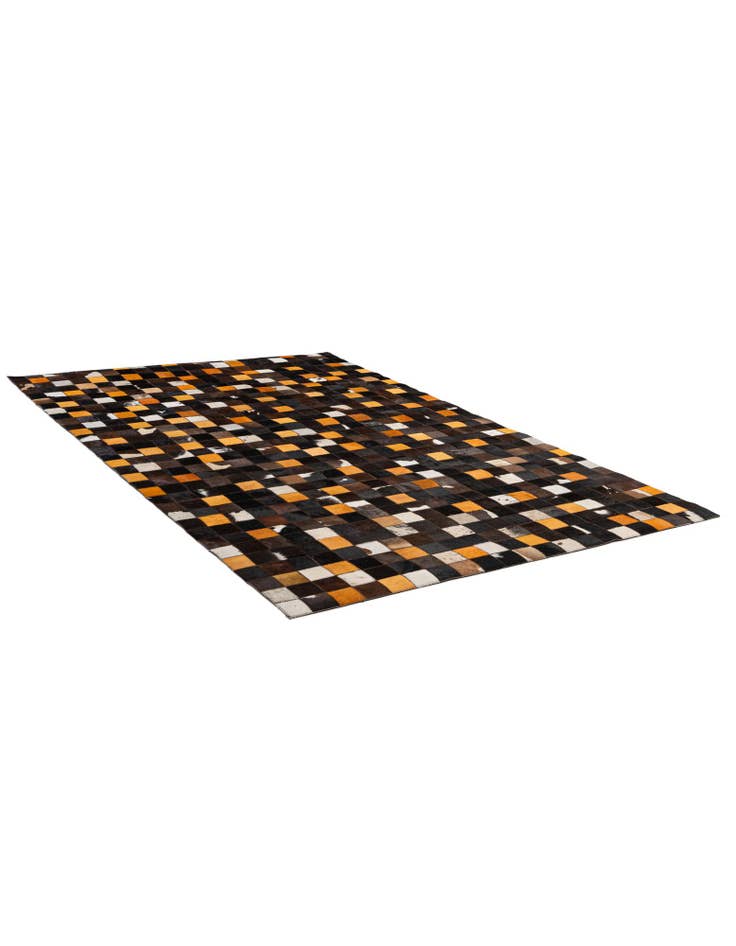 Detail image of 5' 2 x 8' Cowhide - Patchwork Rug