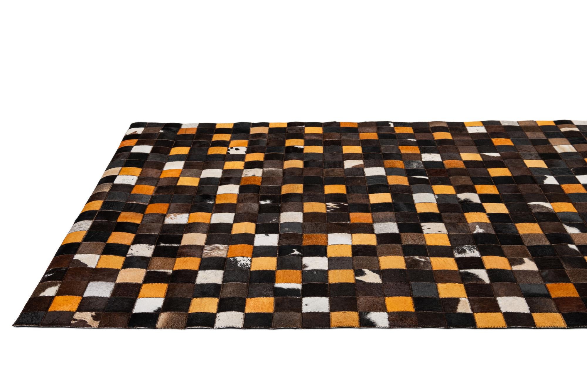 5' 2 x 8' Cowhide - Patchwork Rug
