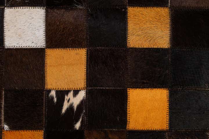5' 2 x 8' Cowhide - Patchwork Rug