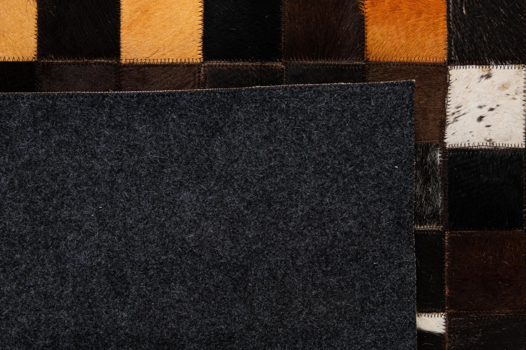 5' 2 x 8' Cowhide - Patchwork Rug