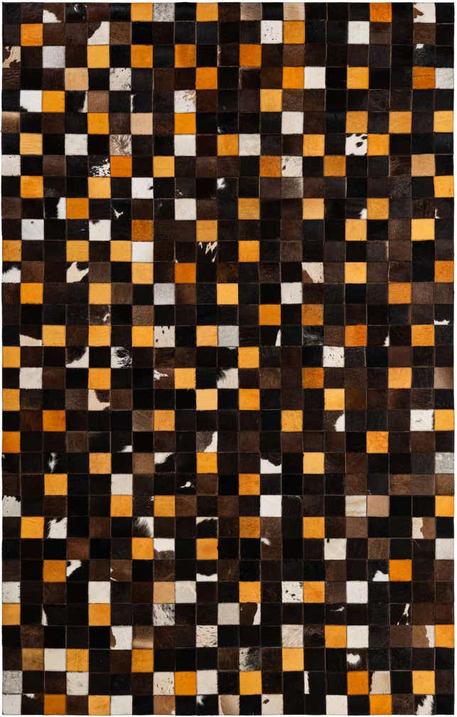 5' 2 x 8' Cowhide - Patchwork Rug
