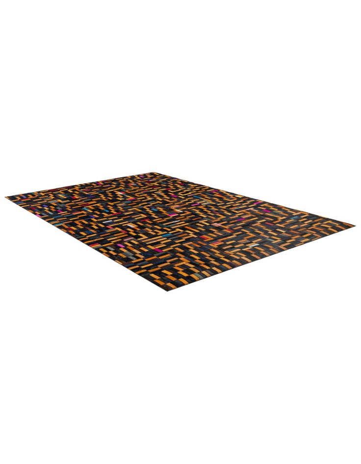 Detail image of 5' 1 x 7' 11 Cowhide - Patchwork Rug