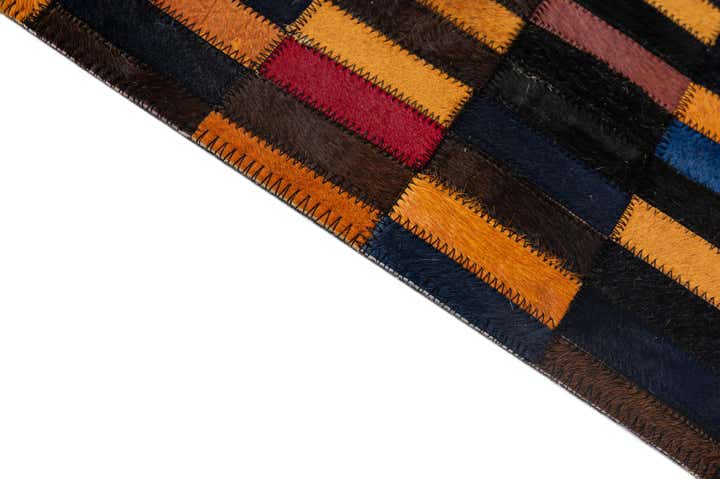 5' 1 x 7' 11 Cowhide - Patchwork Rug