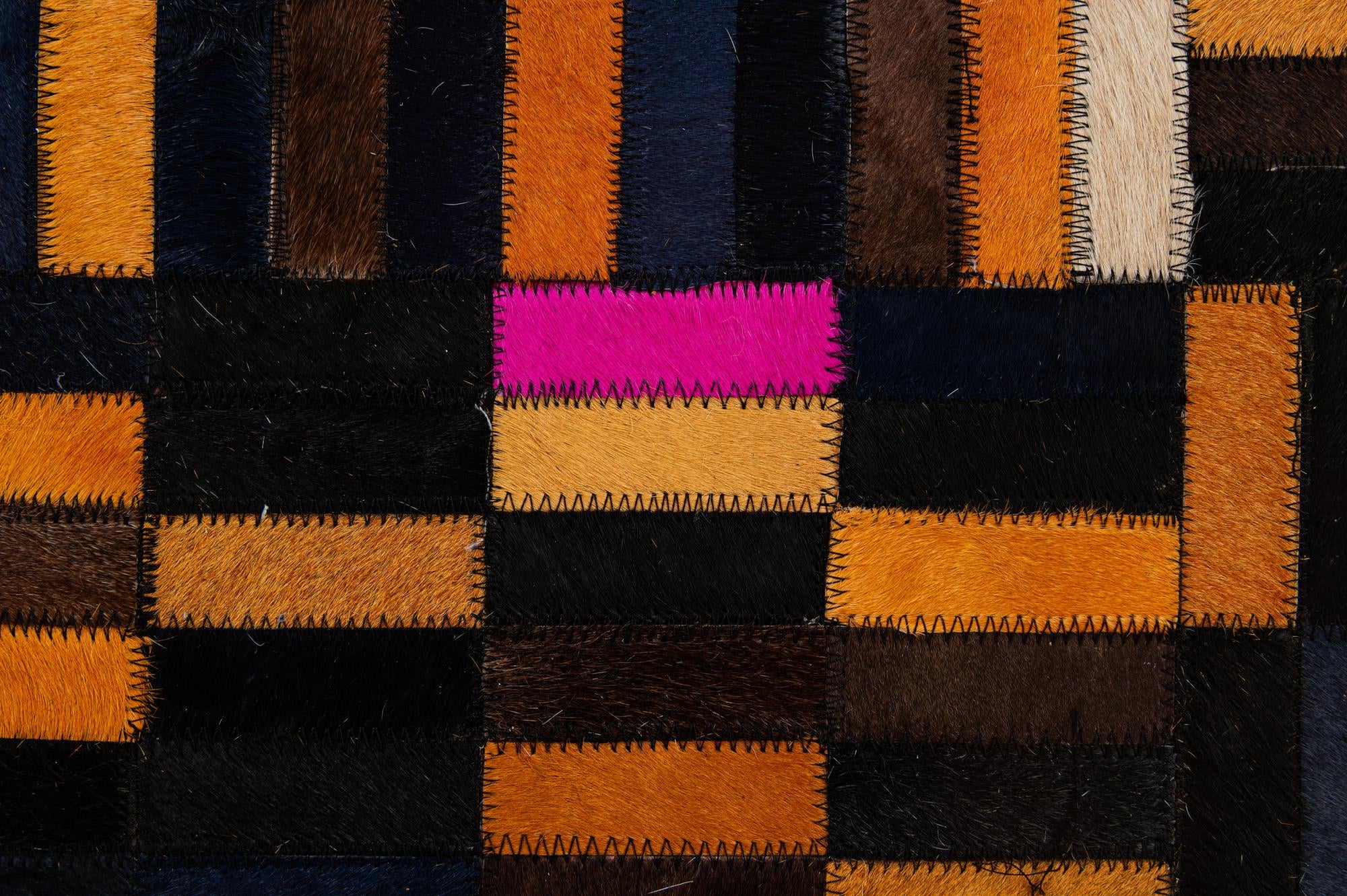 5' 1 x 7' 11 Cowhide - Patchwork Rug