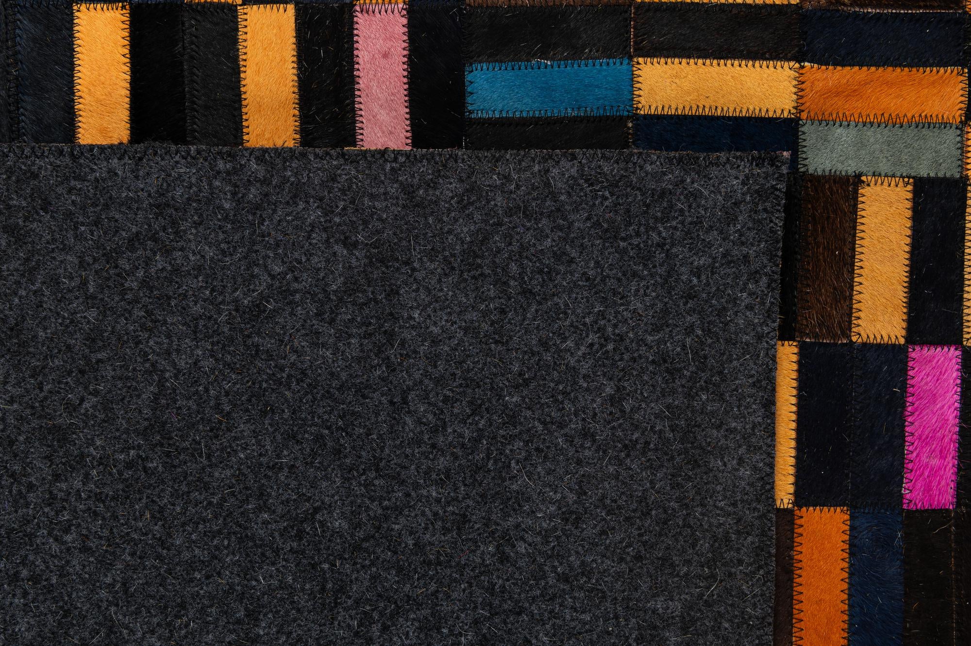 5' 1 x 7' 11 Cowhide - Patchwork Rug