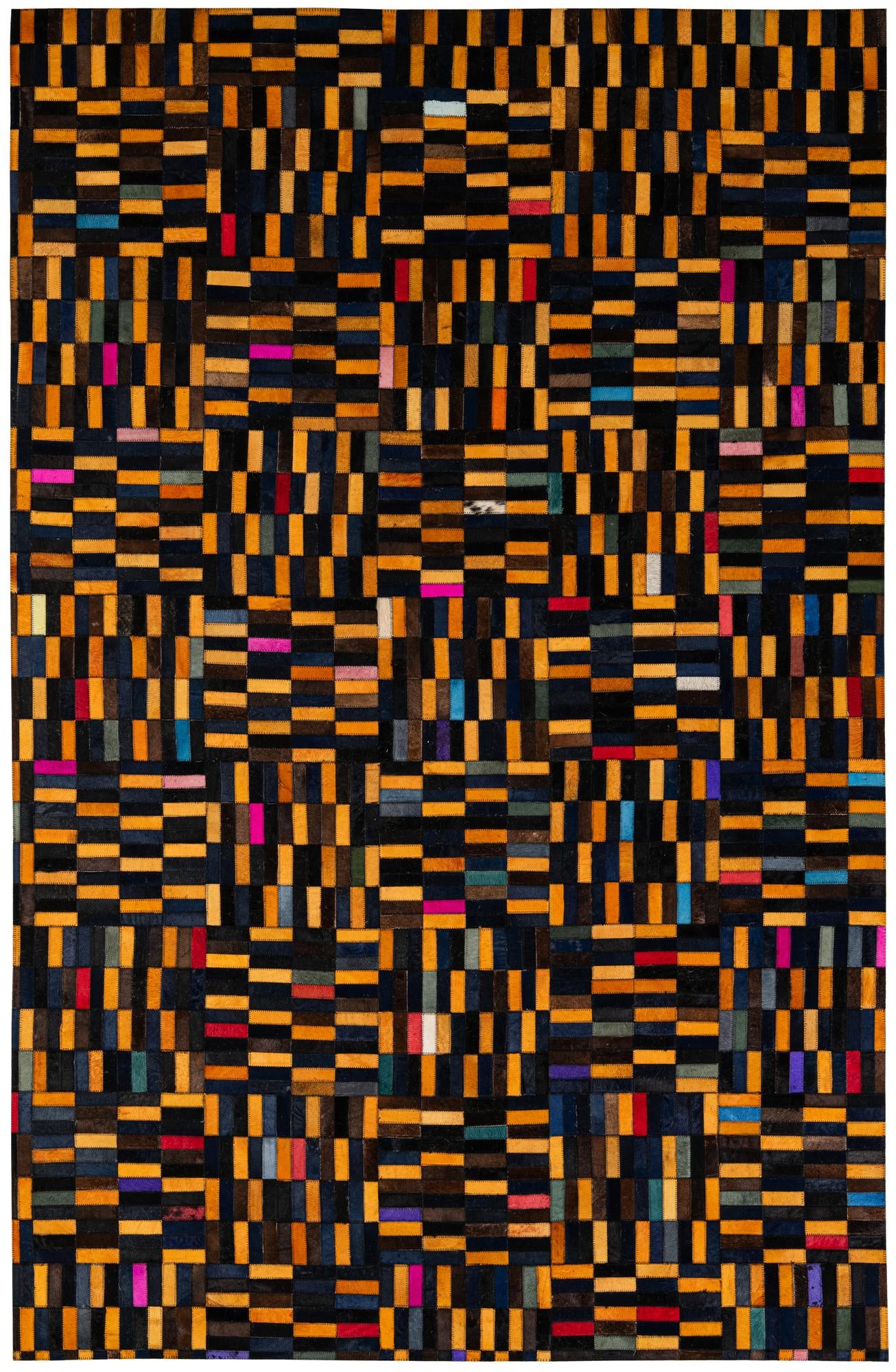 5' 1 x 7' 11 Cowhide - Patchwork Rug