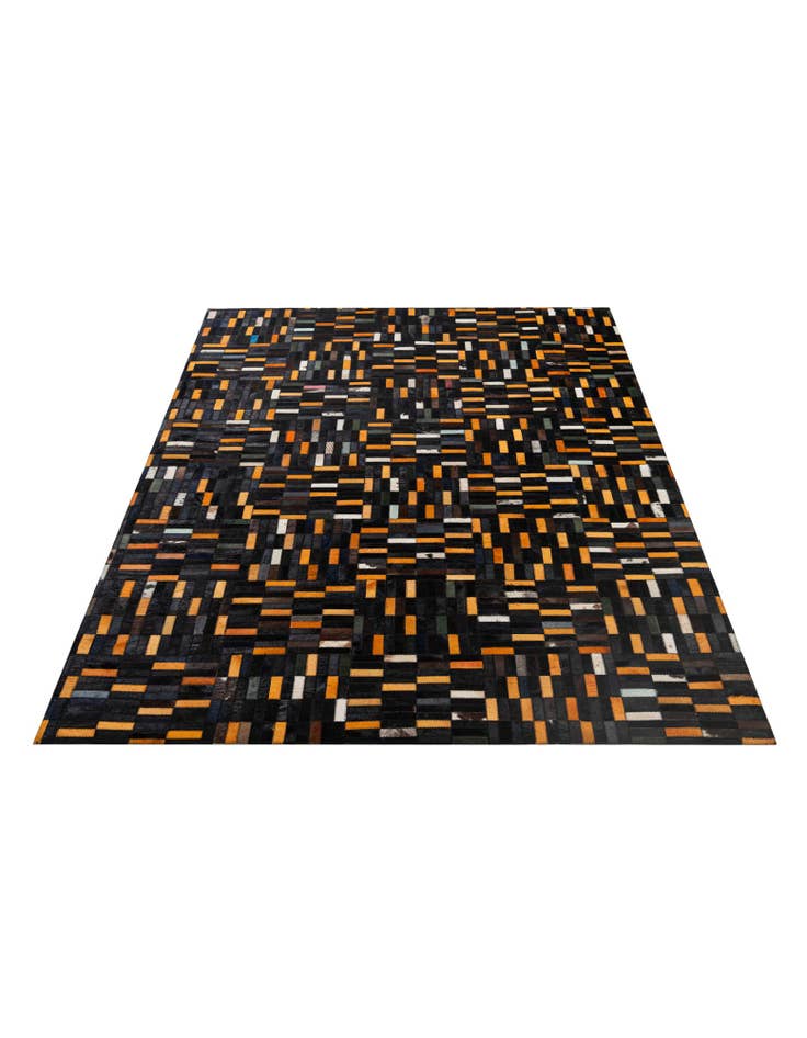 Detail image of 5' x 7' 11 Cowhide - Patchwork Rug