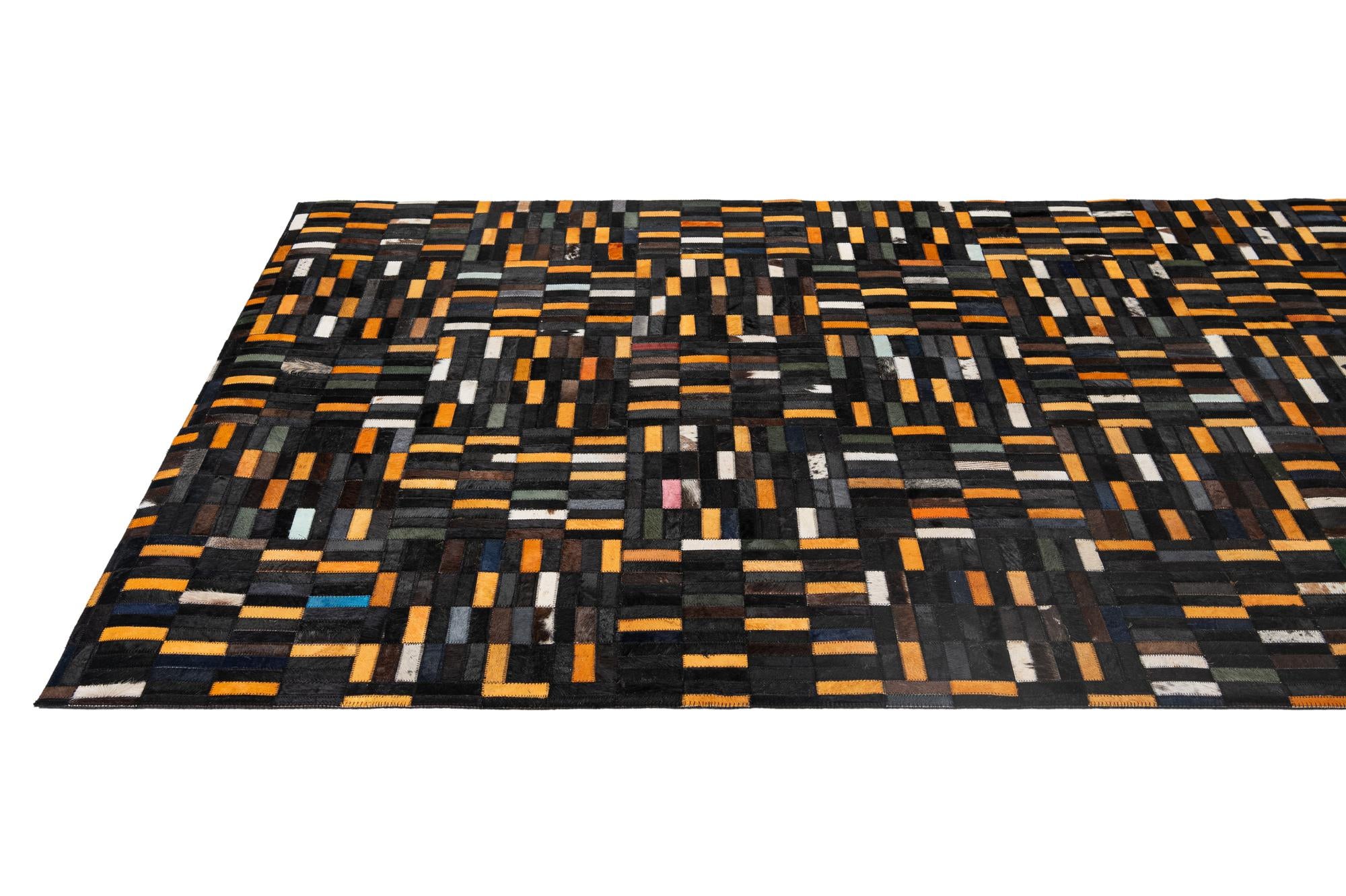 5' x 7' 11 Cowhide - Patchwork Rug