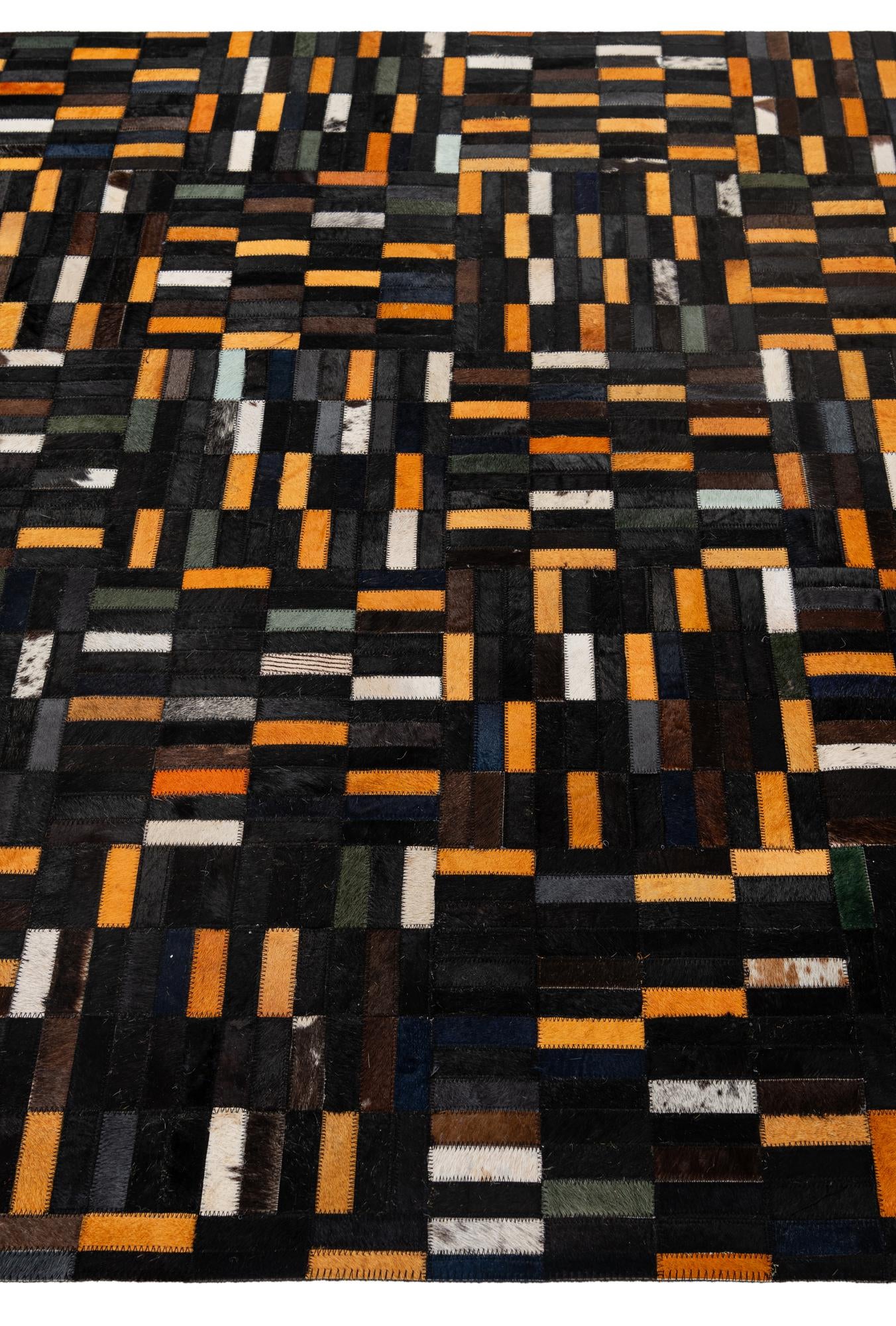 5' x 7' 11 Cowhide - Patchwork Rug