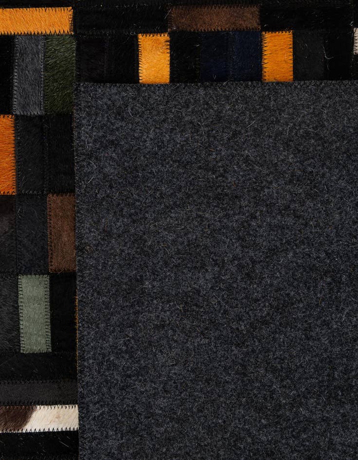 Detail image of 5' x 7' 11 Cowhide - Patchwork Rug