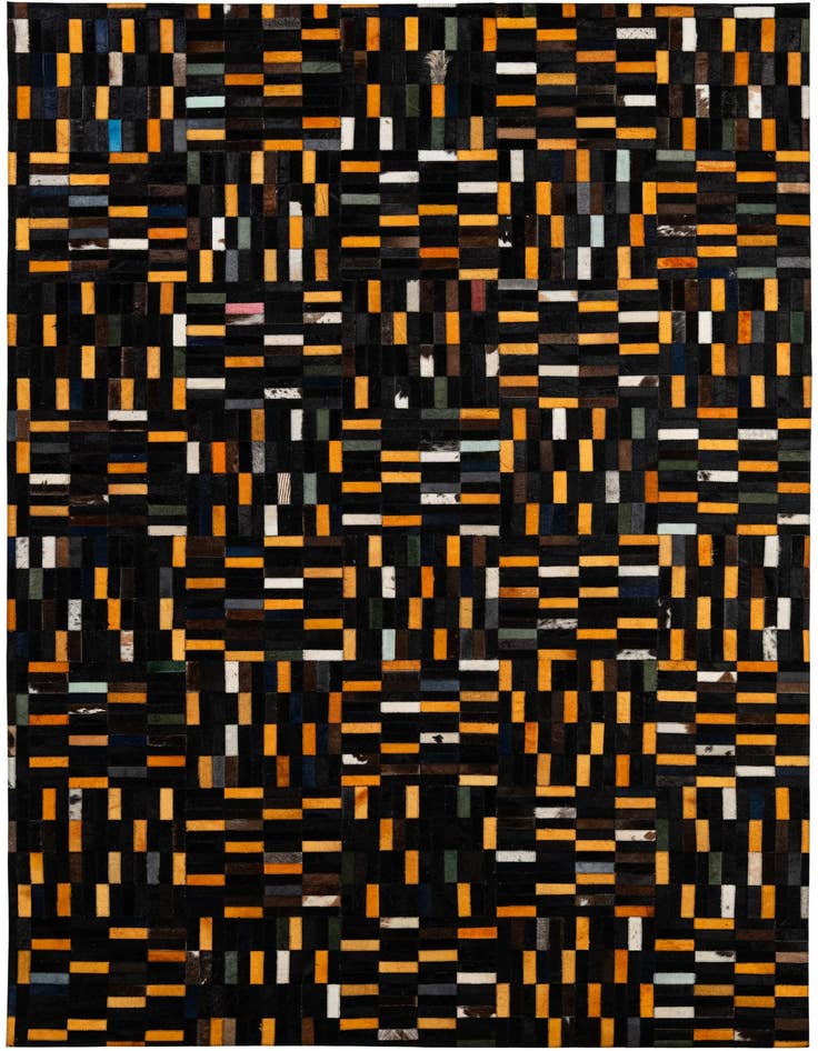 Detail image of 5' x 7' 11 Cowhide - Patchwork Rug