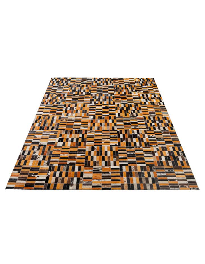 4' 11 x 7' 11 Cowhide - Patchwork Rug