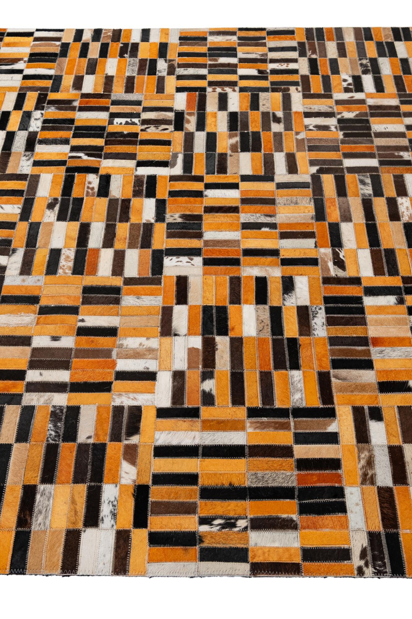 4' 11 x 7' 11 Cowhide - Patchwork Rug
