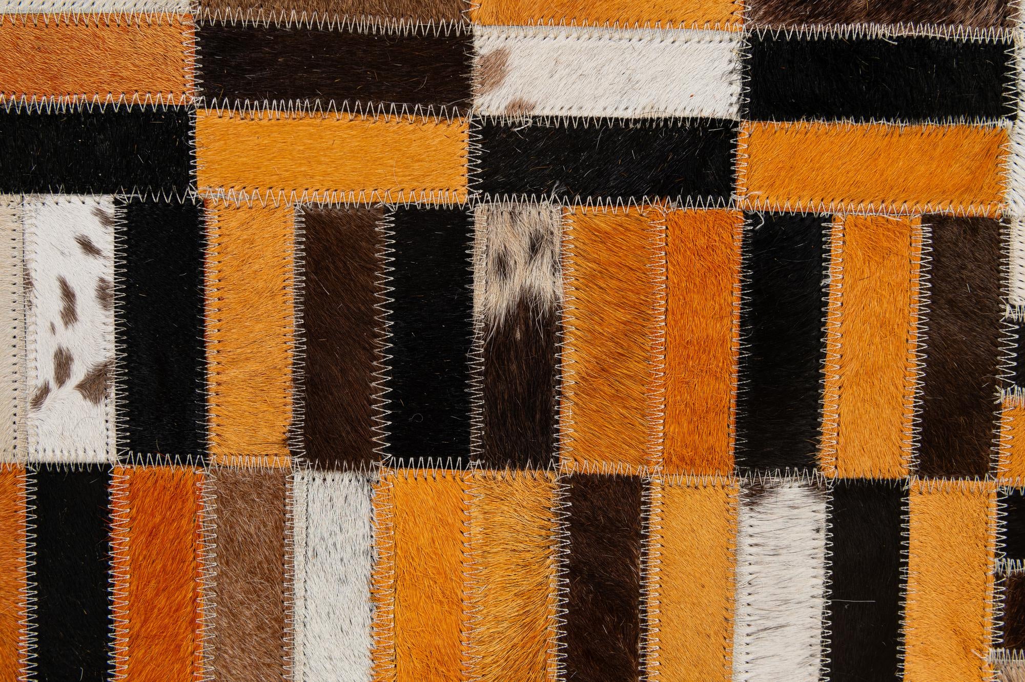 4' 11 x 7' 11 Cowhide - Patchwork Rug