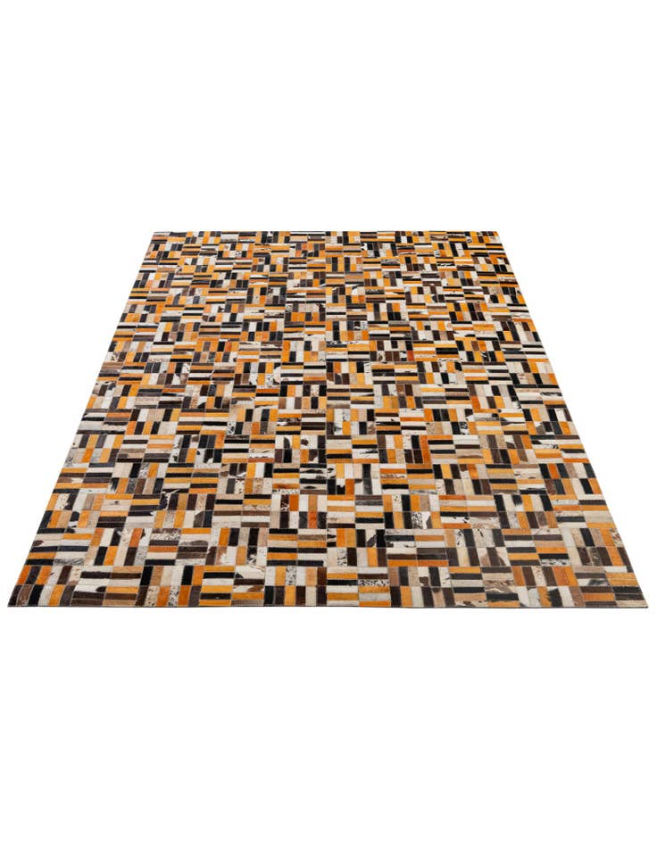 Detail image of 5' x 7' 11 Cowhide - Patchwork Rug