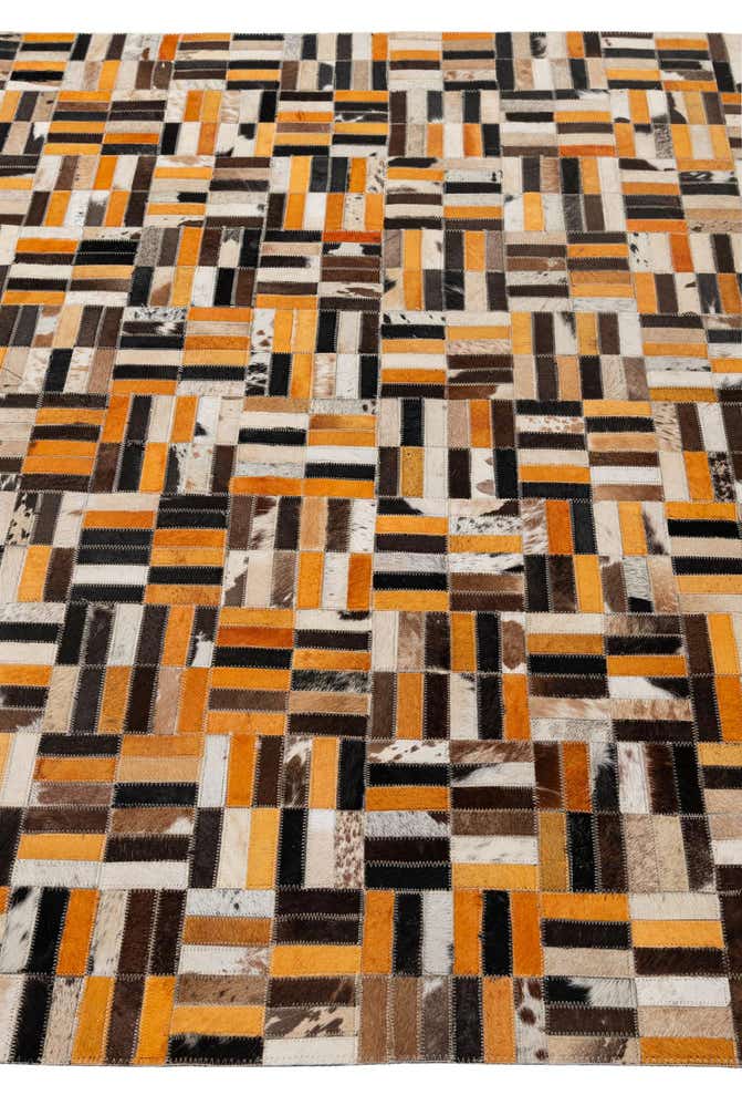 5' x 7' 11 Cowhide - Patchwork Rug