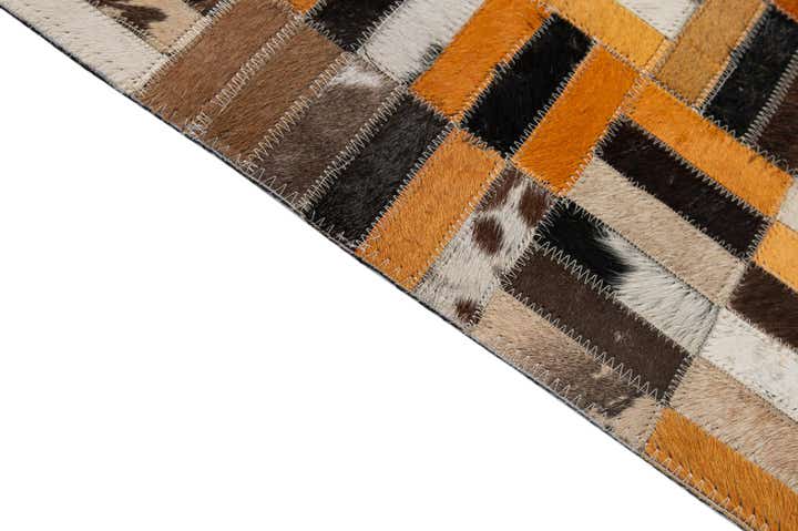 5' x 7' 11 Cowhide - Patchwork Rug