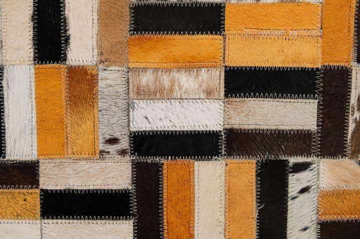 5' x 7' 11 Cowhide - Patchwork Rug