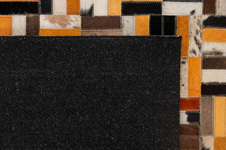 5' x 7' 11 Cowhide - Patchwork Rug