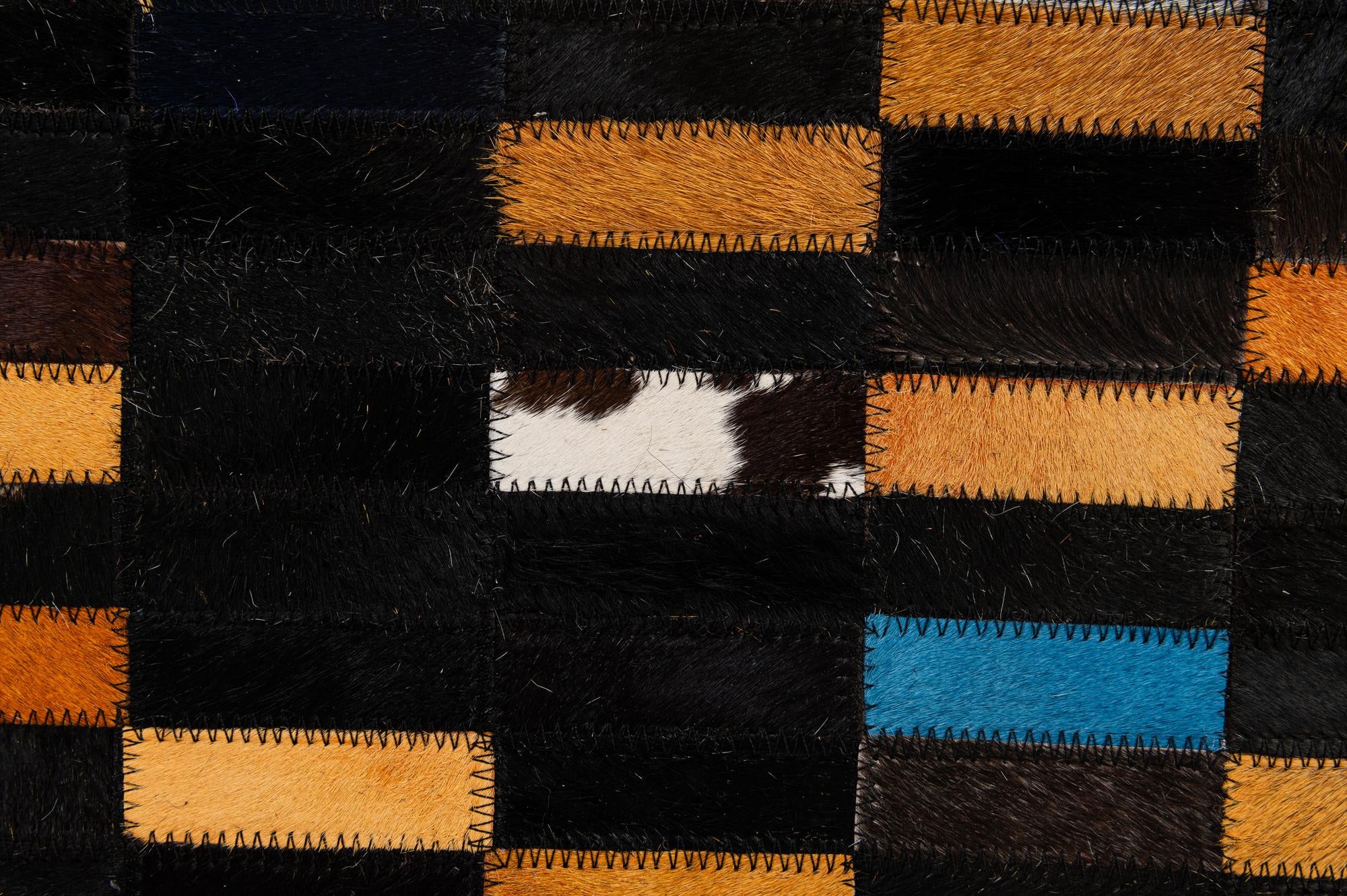 5' 2 x 8' Cowhide - Patchwork Rug