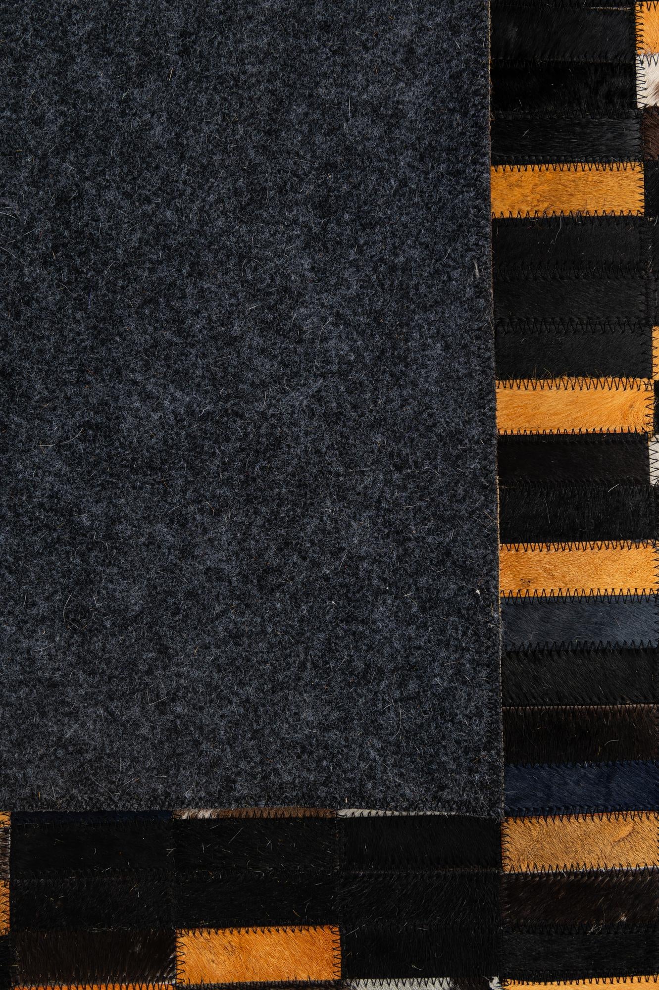 5' 2 x 8' Cowhide - Patchwork Rug