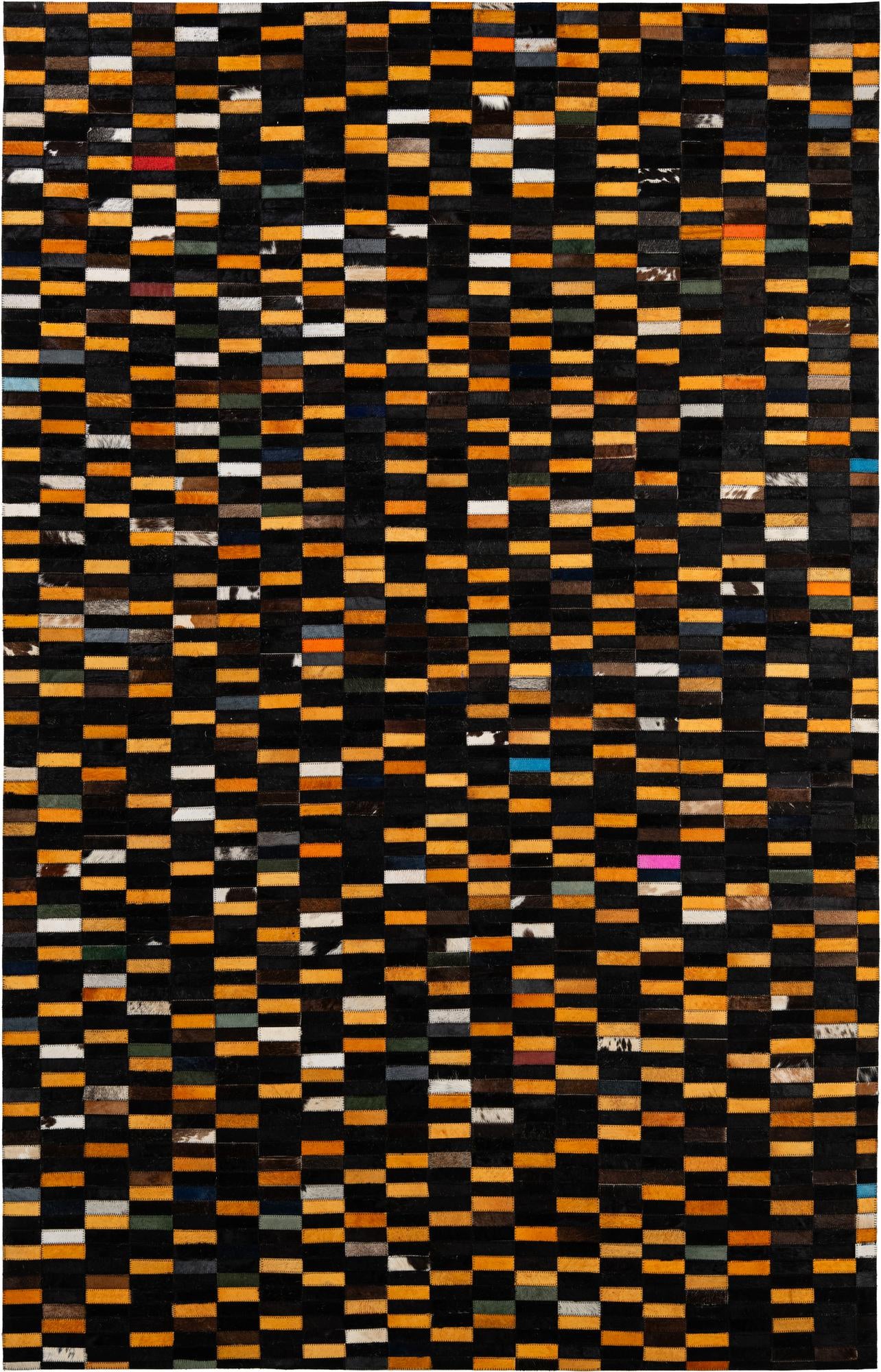 5' 2 x 8' Cowhide - Patchwork Rug