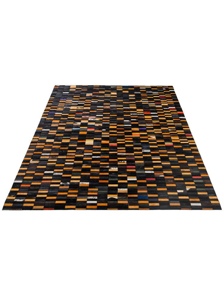 Detail image of 5' 2 x 8' Cowhide - Patchwork Rug