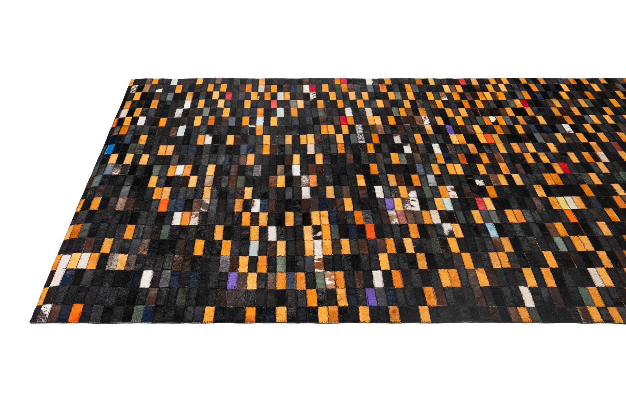 5' 2 x 8' Cowhide - Patchwork Rug