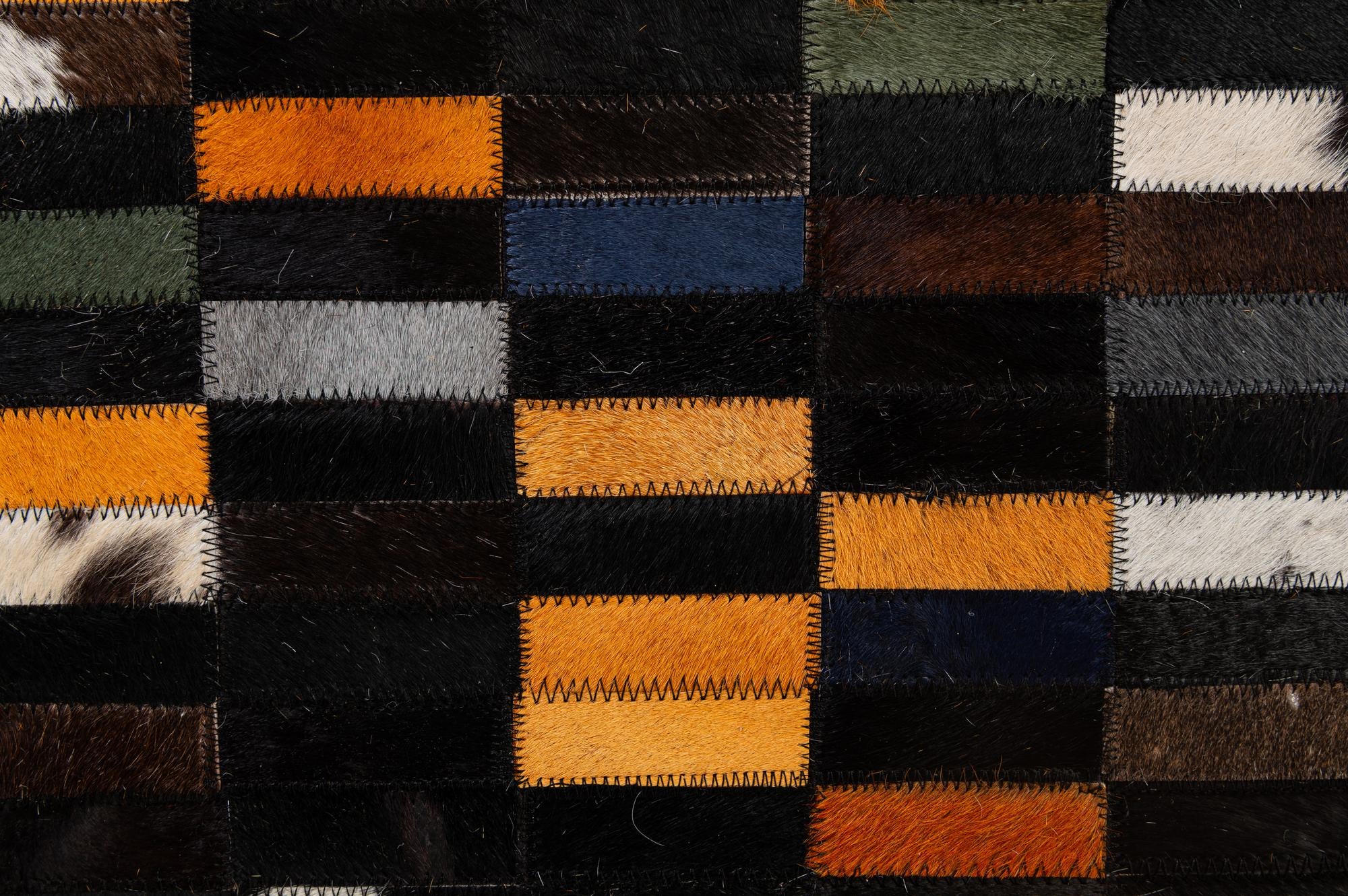 5' 2 x 8' Cowhide - Patchwork Rug