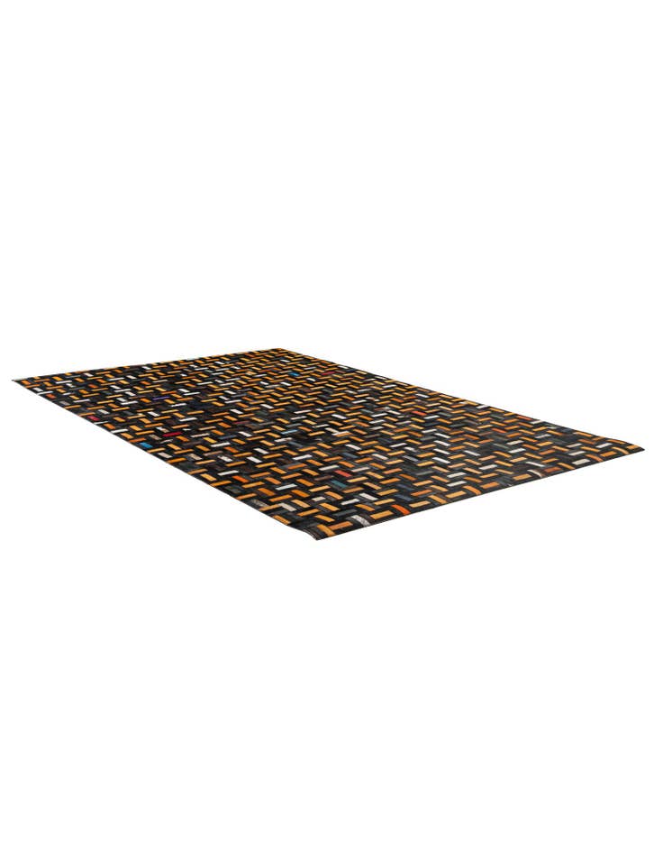 Detail image of 4' 11 x 7' 10 Cowhide - Patchwork Rug