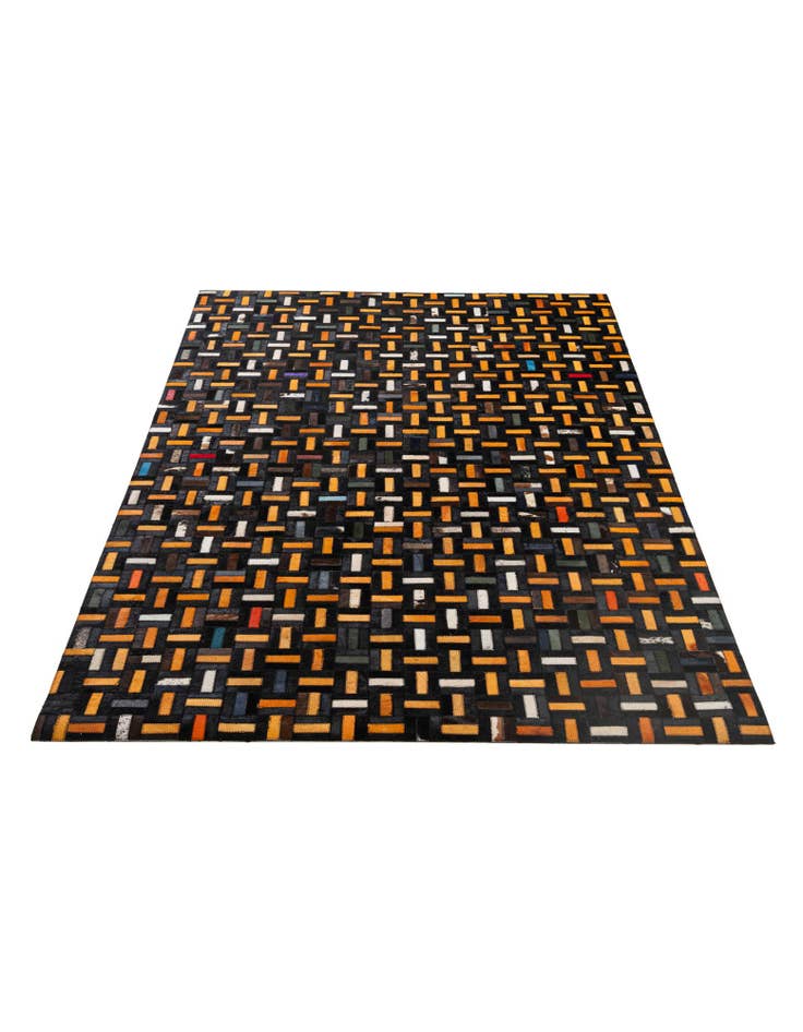 Detail image of 4' 11 x 7' 10 Cowhide - Patchwork Rug