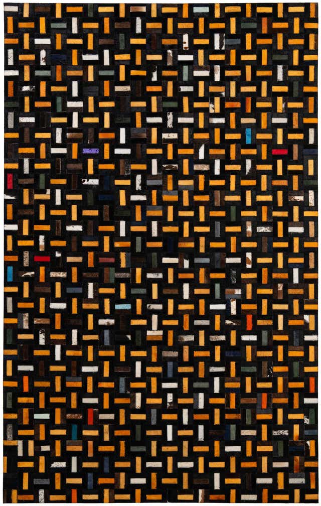 4' 11 x 7' 10 Cowhide - Patchwork Rug