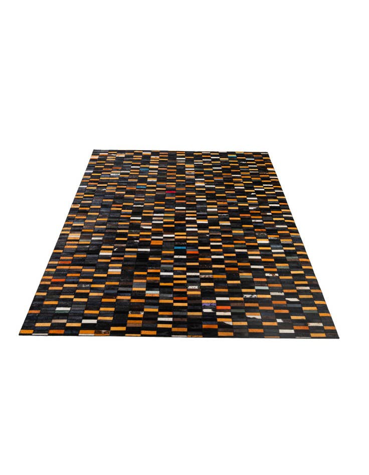 Detail image of 5' 2 x 8' Cowhide - Patchwork Rug