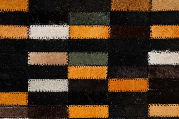 5' 2 x 8' Cowhide - Patchwork Rug
