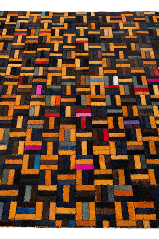 5' 1 x 7' 11 Cowhide - Patchwork Rug