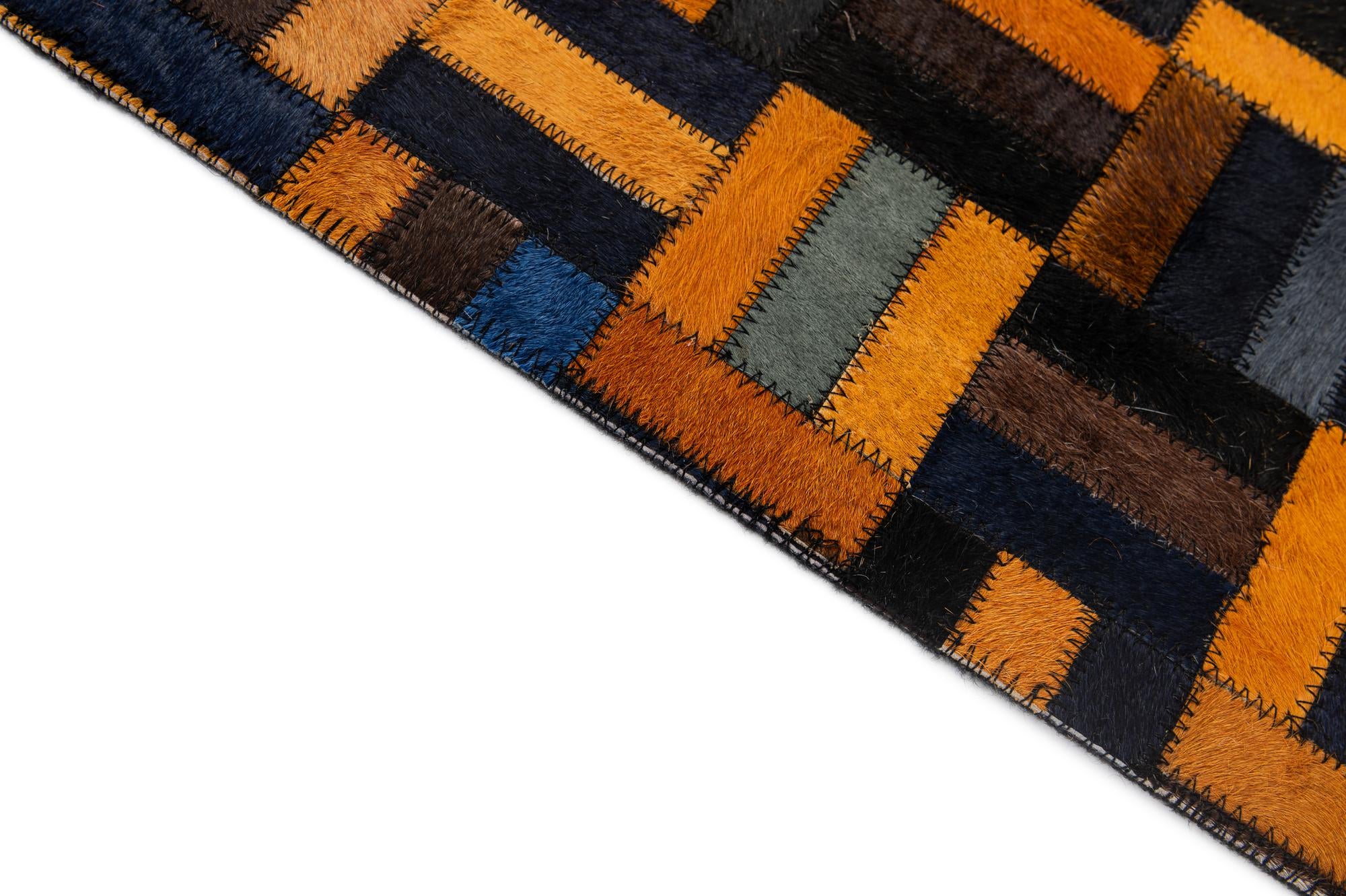 5' 1 x 7' 11 Cowhide - Patchwork Rug