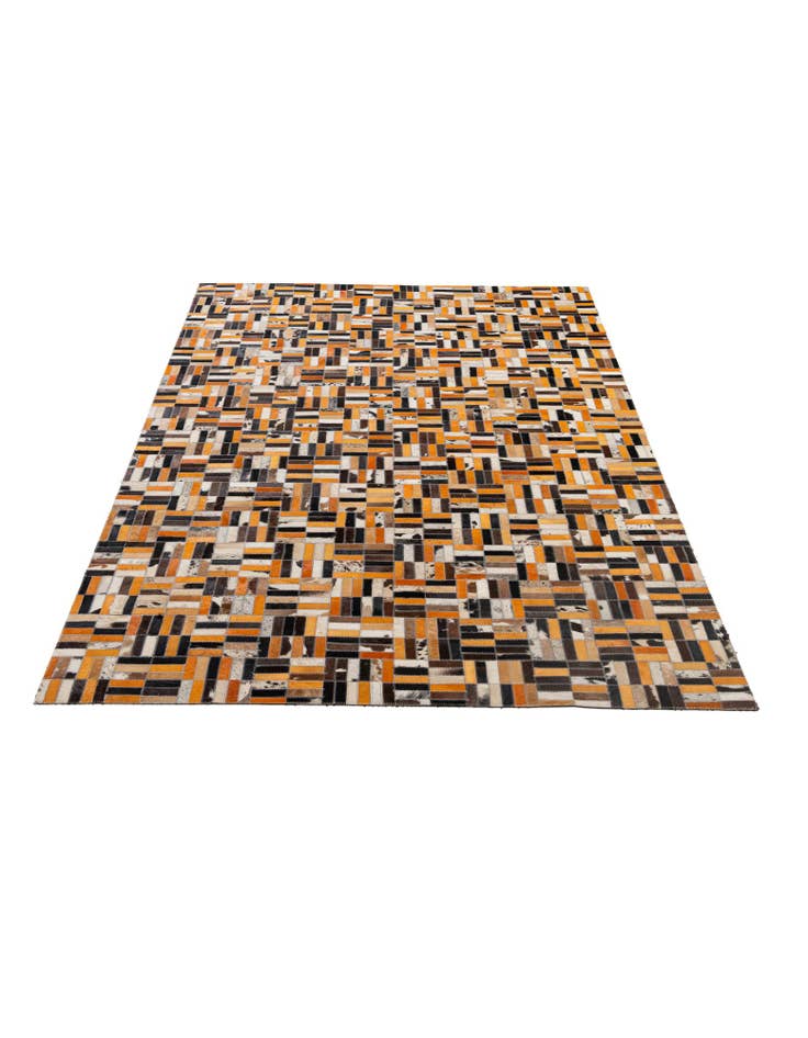 Detail image of 5' x 7' 11 Cowhide - Patchwork Rug