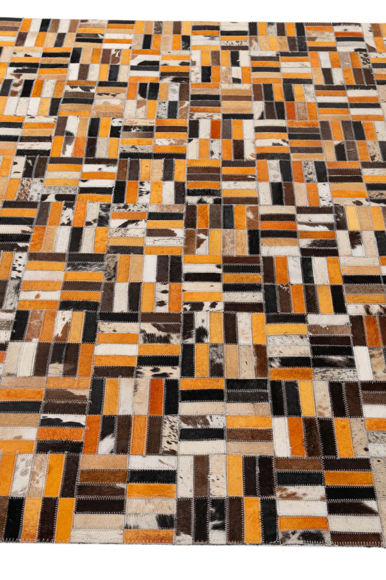 5' x 7' 11 Cowhide - Patchwork Rug
