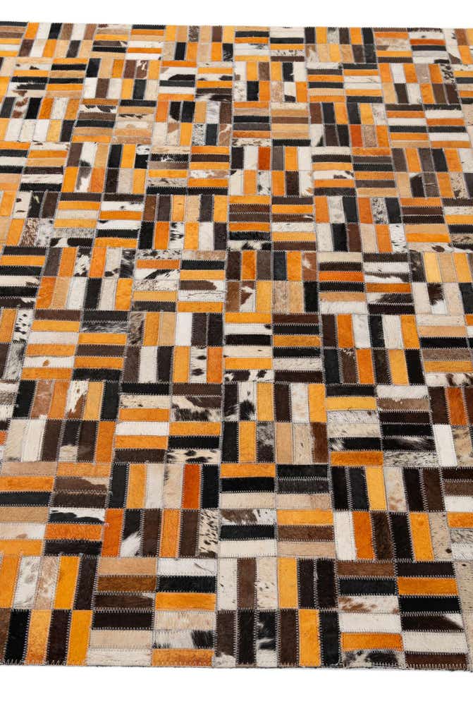 5' x 7' 11 Cowhide - Patchwork Rug